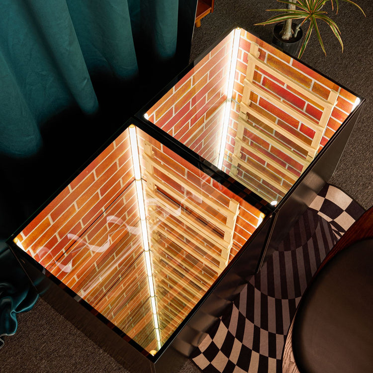 3D Infinity Mirror Coffee Table | SOHO Forever