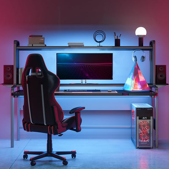 Colorful Transparent LED Desk Light for Gaming Room