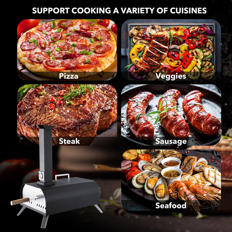 Outdoor Countertop Pizza Oven with Cover