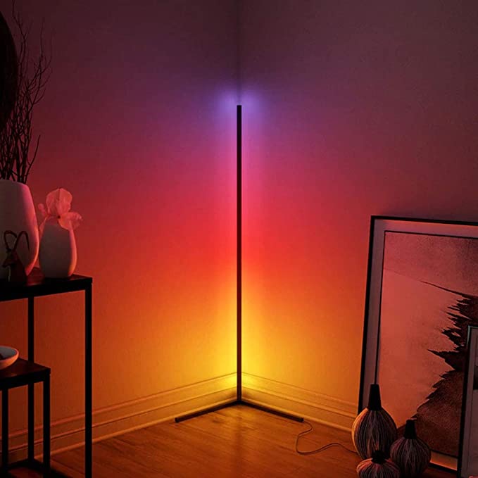 RGB Corner Floor Lamp for Gaming Room