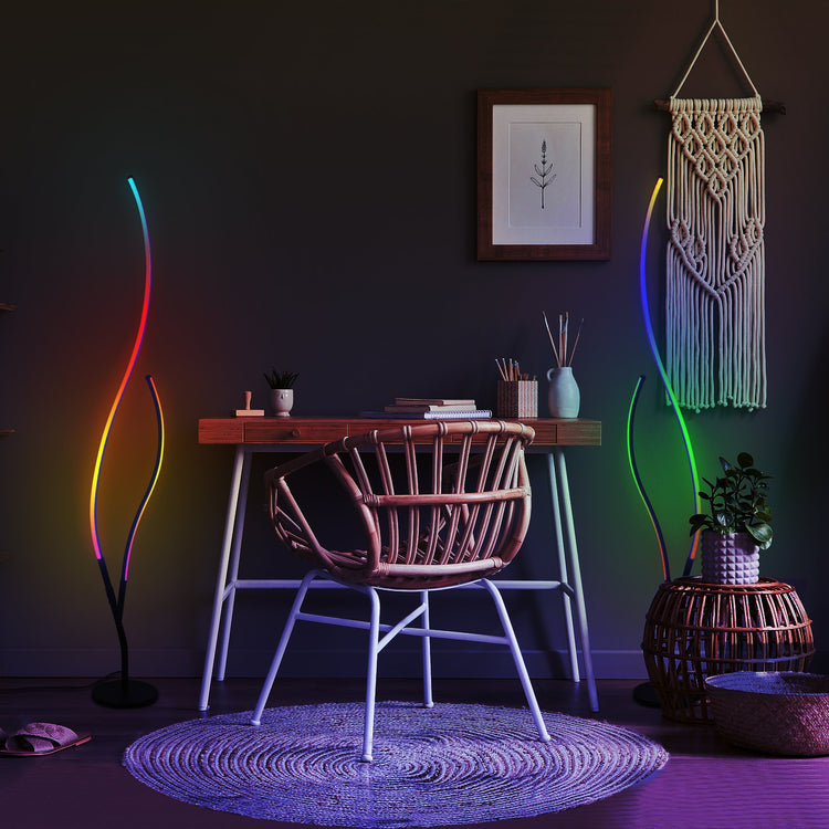 RGB Ripple Floor Lamp